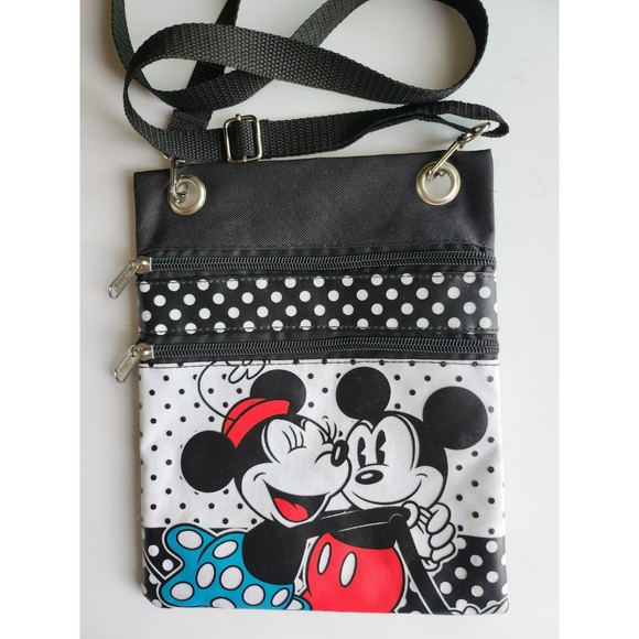 Disney Bags Disney Minniemickey Crossbody Bag Retired Black Lightweight B47 Poshmark